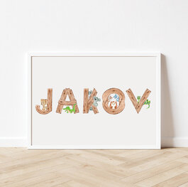 Wooden Animal Name