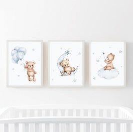 Teddy Bear Blue Set