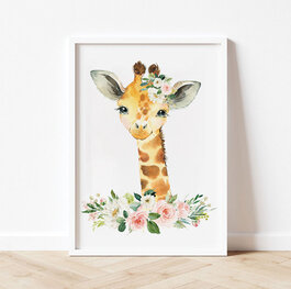 Flower Baby Giraffe