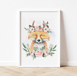 Flower Boho Fox