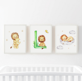 Lion and Letter Set