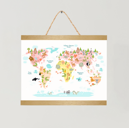 World Map White