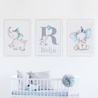 Little Elephant Letter Set