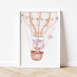 Baby Unicorn in Air Balloon