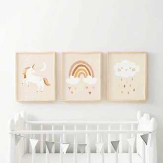 Beige Unicorn Set