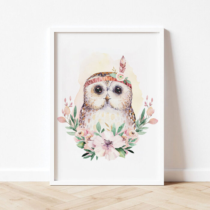 Flower Boho Owl