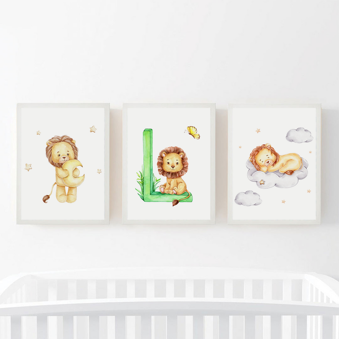 Lion and Letter Set