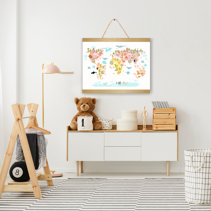 World Map White