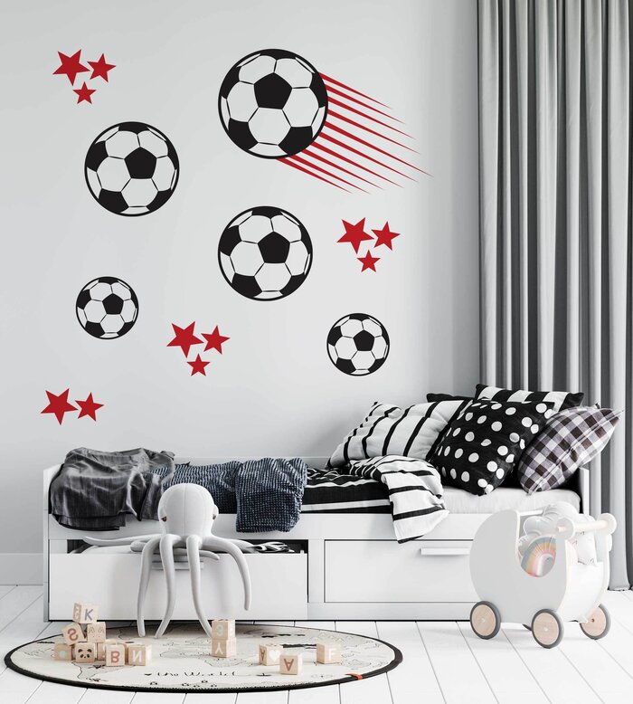 Football and Stars Set